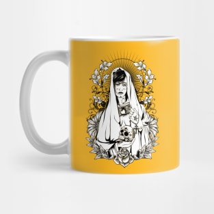 Skull on hand tattoo Girl Mug